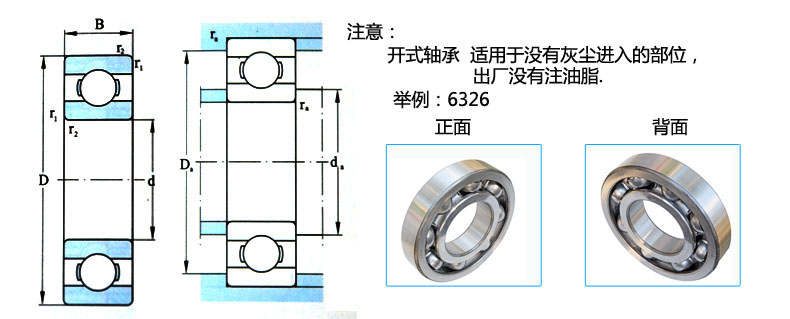 哈軸開放型深溝球軸承,內徑*外徑*寬120*180*28,6024